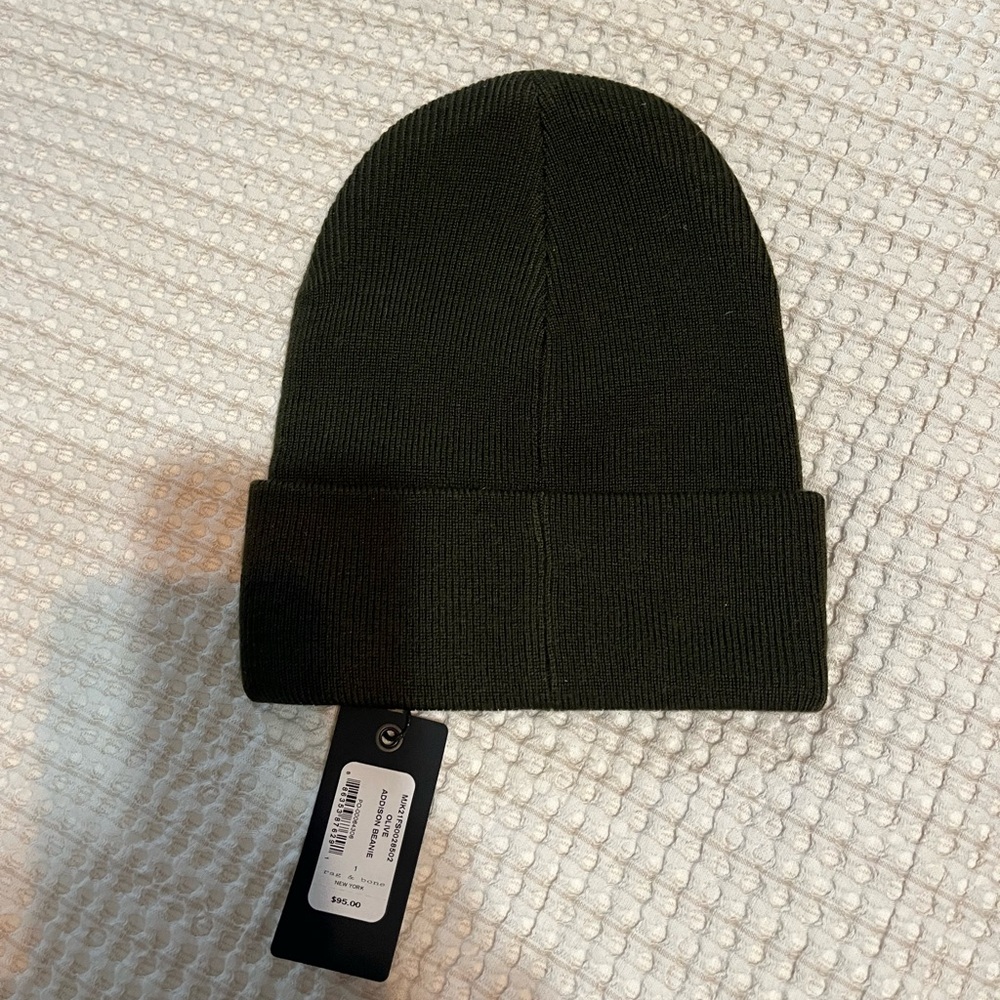 Rag & Bone Dark Green Knit Beanie New! - Picture 4 of 5
